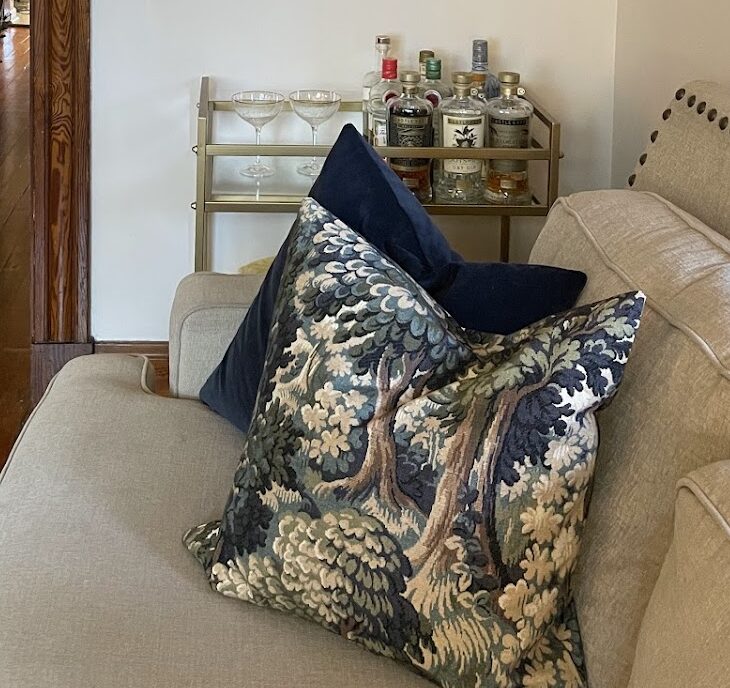 Tapestry throw pillow